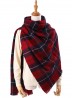 Plaid Patterned Blanket Scarf